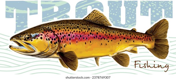 Fishing Brown Trout River Monster