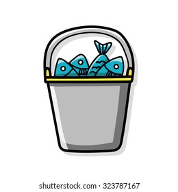Fishing bucket doodle