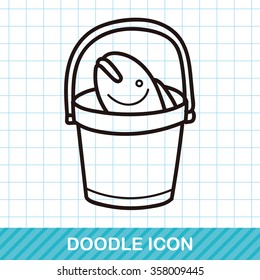 Fishing bucket doodle