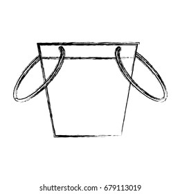 Fishing bucket isolated