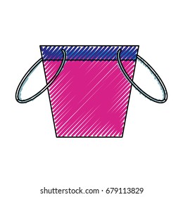 Fishing bucket isolated