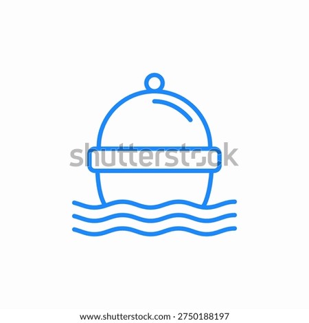 fishing buoy icon sign vector