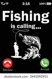 
Fishing Is Calling eps cut file for cutting machine