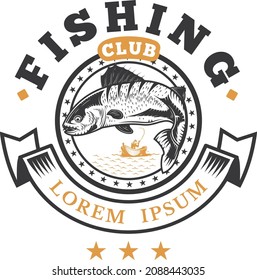 fishing camp t-shirt design and vector. Humor card, t-shirt composition, hand drawn style print. Vector illustration.