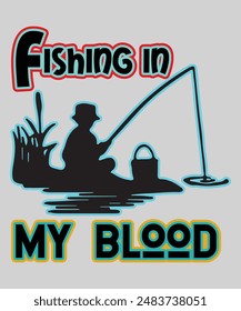 fishing can do anything t-shirt design,