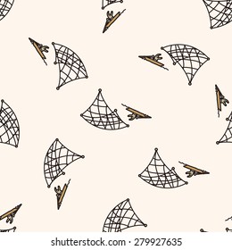 fishing cartoon , cartoon seamless pattern background