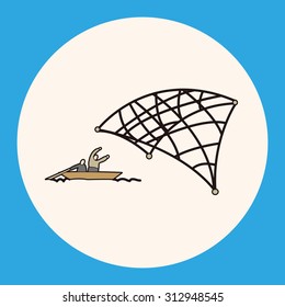 fishing cartoon theme elements