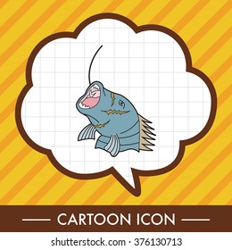 fishing cartoon theme elements
