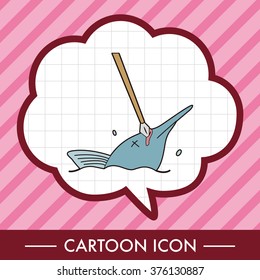 fishing cartoon theme elements