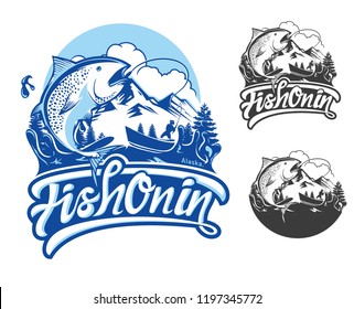 Fishing Club Logo Alaska