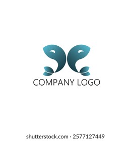 Fishing Company creative vector logo icon