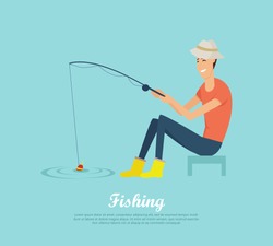 Silhouette Fisherman Image & Photo (Free Trial)