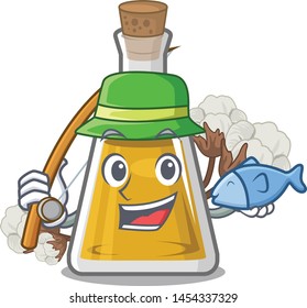 Fishing cottonseed oil in the cartoon shape