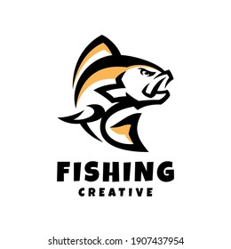 Fishing Creative Logo Design Template