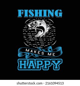 Fishing creative t -shirt design graphic