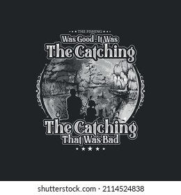 Fishing Dad Fathers Day I Love Fishing T-Shirt