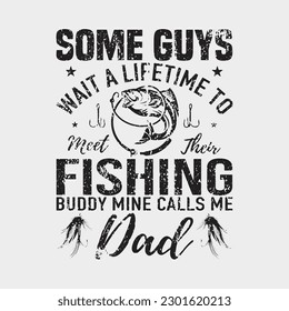 Fishing Dad Shirt My Fishing Buddy Calls Me DAD Gift