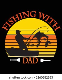 FISHING WITH DAD t-shirt design.