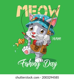 fishing day funny premium design