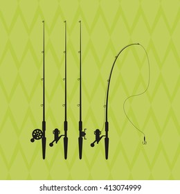 Fishing design. camp concept. sport illustration