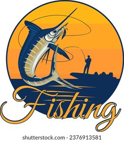 fishing design icon illustration logo vector	
