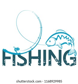 Fishing design with a fishing rod