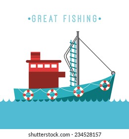 fishing design , vector illustration