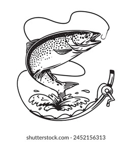 Fishing Design Vector Illustration Clipart Eps 