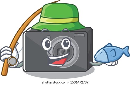 Fishing digital camera with on the mascot