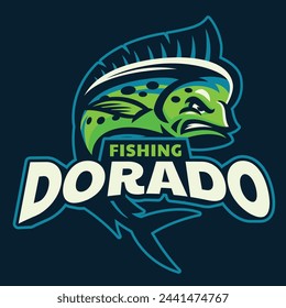 Fishing Dorado Logo Mascot Design