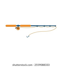 Fishing Equipment Vector Illustration - Fishing Rod