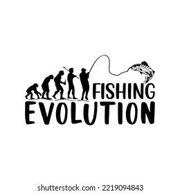 fishing evolution svg t-shirt design