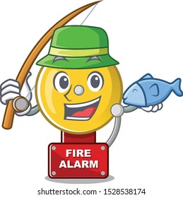 Fishing fire alarm with the character shape