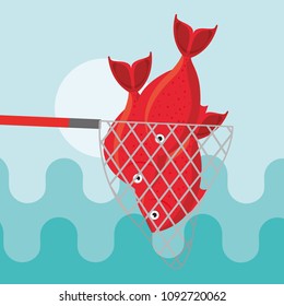 fishing fish cartoon