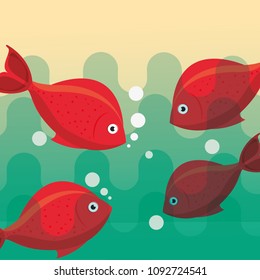 fishing fish cartoon