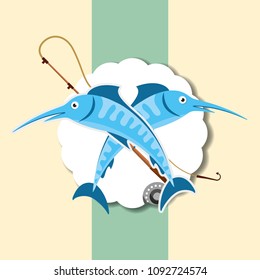 fishing fish cartoon