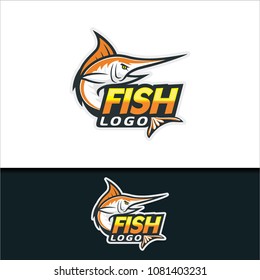 fishing fish e Sport Logo