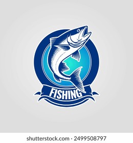 FISHING FISH FISHERMAN LOGO SYMBOL