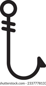 Fishing Fish Hook Outline Icon