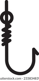 Fishing Fish Hook Outline Icon