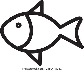 Fishing Fish Hook Outline Icon