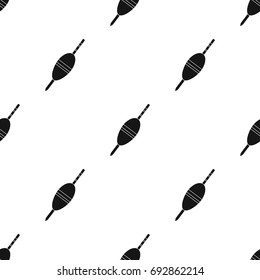 Fishing float icon in black style isolated on white background. Fishing symbol stock vector illustration.