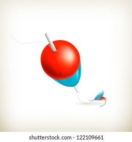 Fishing float, vector