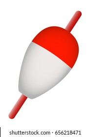 Fishing Float White With Red