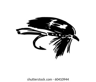 Fishing Fly 5 - Retro Clip Art