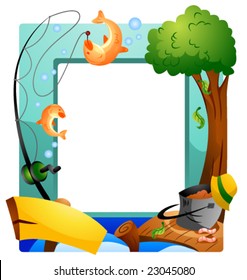 Fishing Frame - Vector