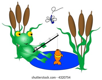Fishing frog.