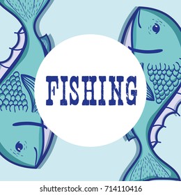 fishing funny sport to catch sea food background