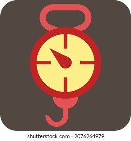 Fishing gauge, illustration, vector, on a white background.