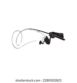 fishing gear symbol icon vector